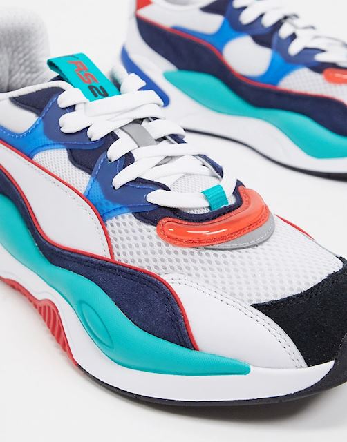 Puma RS-2K trainers in green and blue | 373309_11 | FOOTY.COM