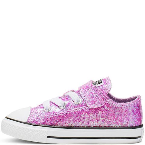 coated glitter hook and loop chuck taylor all star