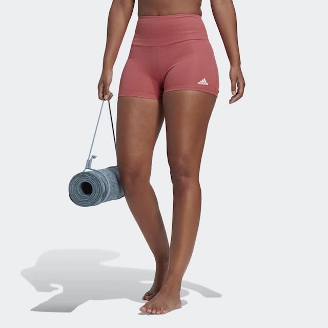 adidas Yoga Essentials High-Waisted Short Leggings | HL2335 | FOOTY.COM
