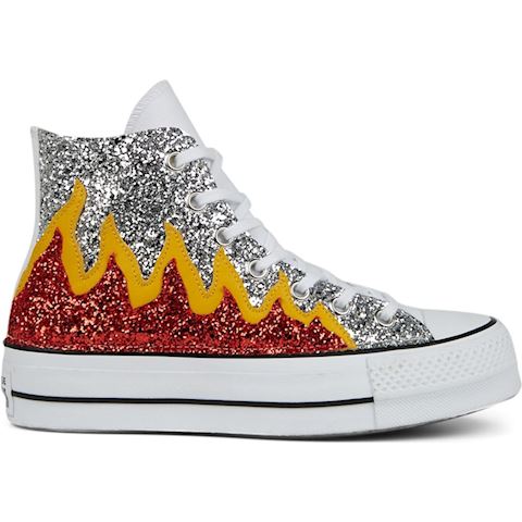 converse glitter flames platform