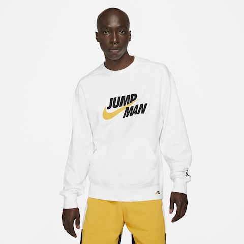 nike jordan jumpman crew neck sweat in grey