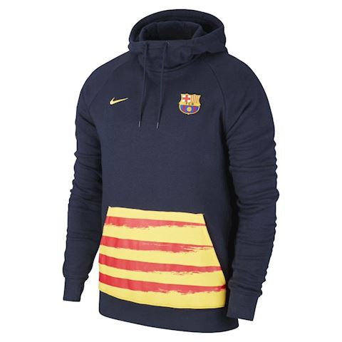 Nike FC Barcelona Men's Fleece Pullover Football Hoodie - Blue | CQ2517 ...