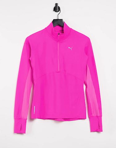 neon pink nike half zip