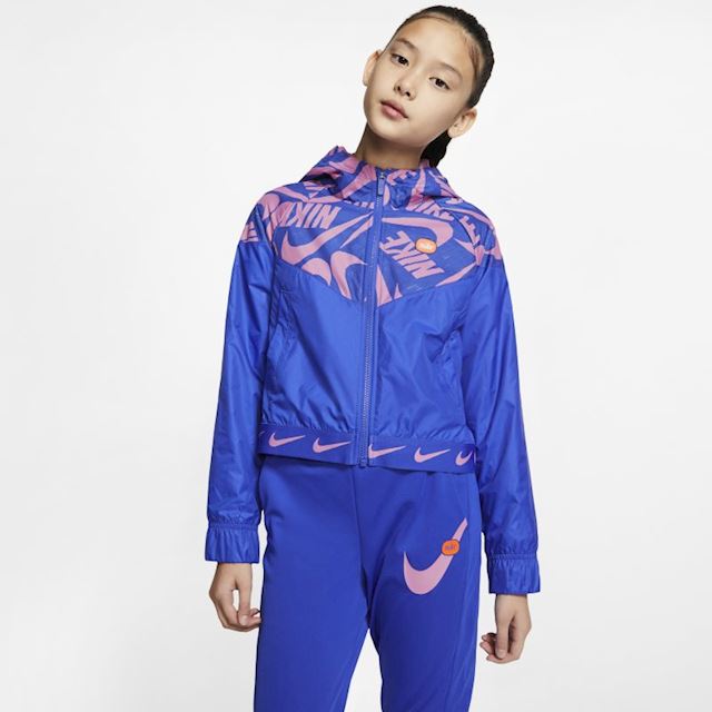 Nike Sportswear Windrunner Older Kids' (Girls') Jacket - Blue | CJ7426 ...