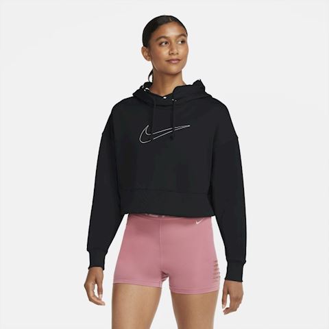 nike women's therma cropped pullover training hoodie