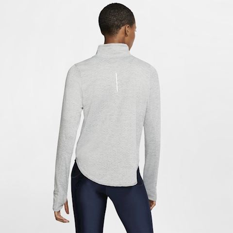 nike women's half zip running top grey