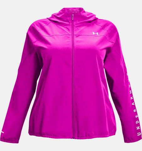 women's ua woven branded full zip hoodie