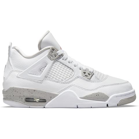 Nike Jordan 4 Retro - Grade School Shoes - White - Leather - Size 3.5 ...