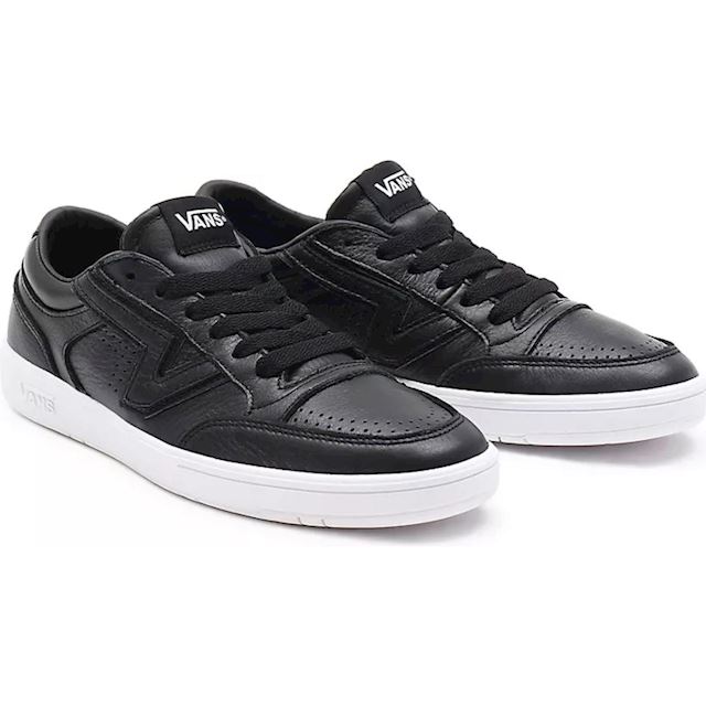 VANS Leather Lowland Cc Shoes ((leather) Black/true White) Women Black