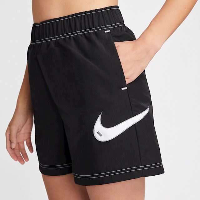 Nike Sportswear Swoosh Women's Woven HighRise Shorts Black DM6752