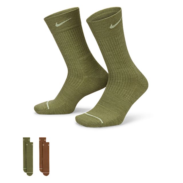 Nike Everyday Essentials Cushioned Crew Socks (2 Pairs) - Multi-Colour ...