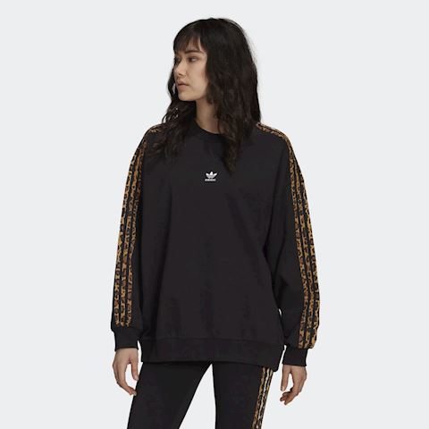 adidas leopard crew sweatshirt