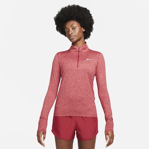Nike Element Women's 1/2-Zip Running Top - Red | CU3220-690 | FOOTY.COM