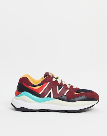 new balance 574 colourblock canvas trainers