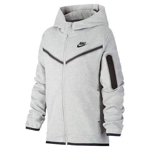 Nike Sportswear Tech Fleece Older Kids Boys Full Zip Hoodie Grey Cu9223 063 Footy Com