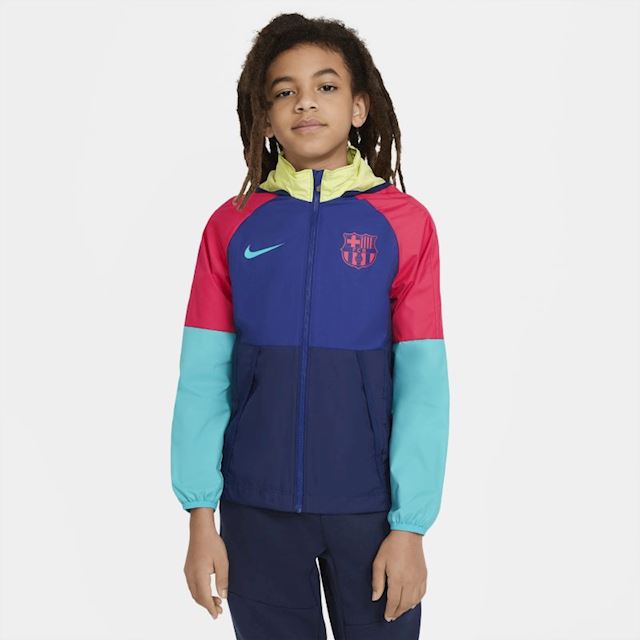 Nike F.C. Barcelona AWF Older Kids' Football Jacket - Blue | CW6052-455 ...