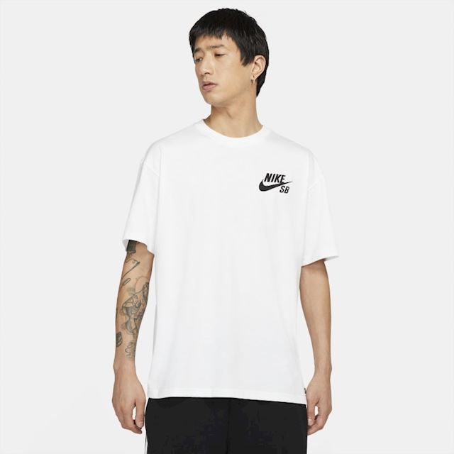 Nike SB Logo Skate T-Shirt - White | DC7817-100 | FOOTY.COM