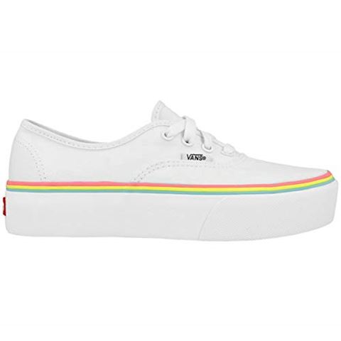 vans authentic platform rainbow trim trainers
