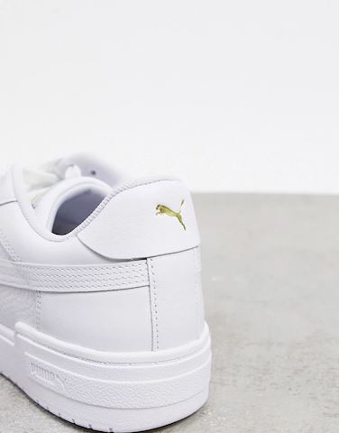 puma ca pro premium trainers in white and tan