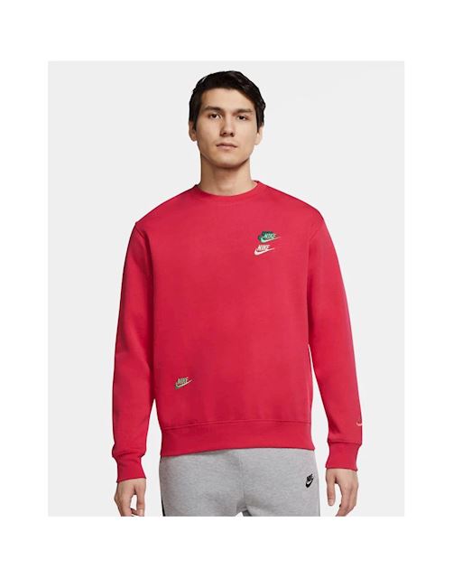 Nike Essential fleece+ multi logo crew 