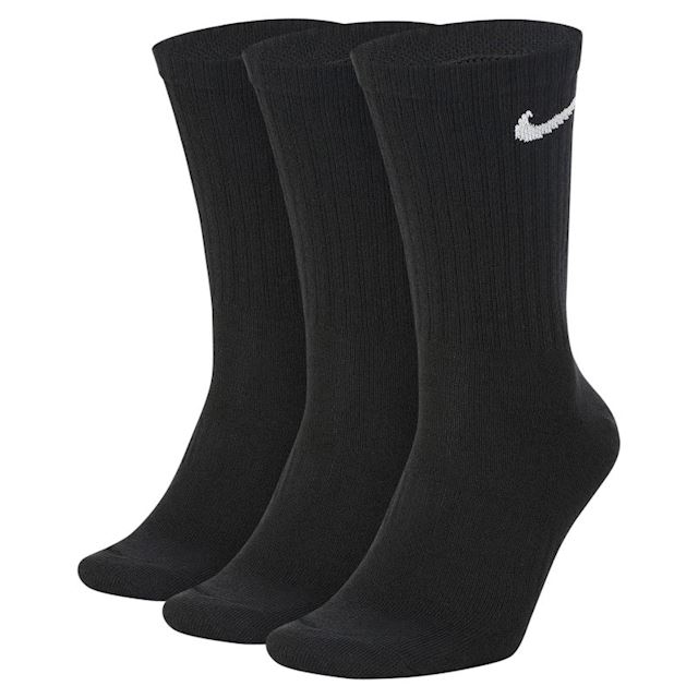 Nike Everyday Lightweight Training Crew Socks (3 Pairs) - Black ...
