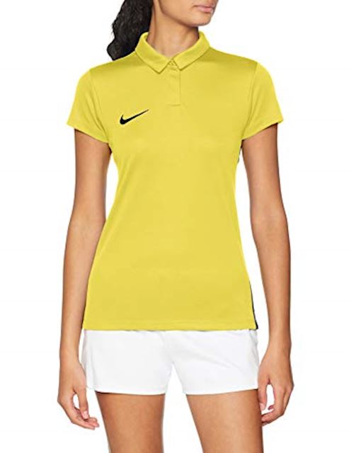 Nike Womens Dry Academy 18 SS Polo Shirt - Tour Yellow/Anthracite/Black |  899986-719 | FOOTY.COM