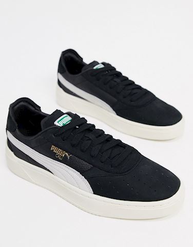 Puma Cali-0 vintage trainers in black \u0026 whisper | 369663_04 | FOOTY.COM