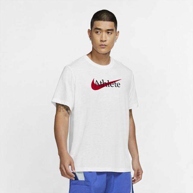Nike Dri-FIT Men's Swoosh Training T-Shirt - White | CW6950-100 | FOOTY.COM